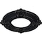 Ekena Millwork Benson Ceiling Medallion (Fits Canopies up to 4 1/8"), 9"OD x 4 1/8"ID x 5/8"P, Steel Gray CM09BNSGS - alternate 3